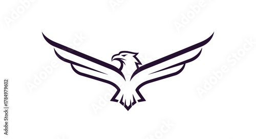 Sleek avian silhouette logo embodying freedom and soaring ambition through a minimalist design