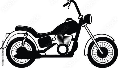 vintage motorcycle vector
