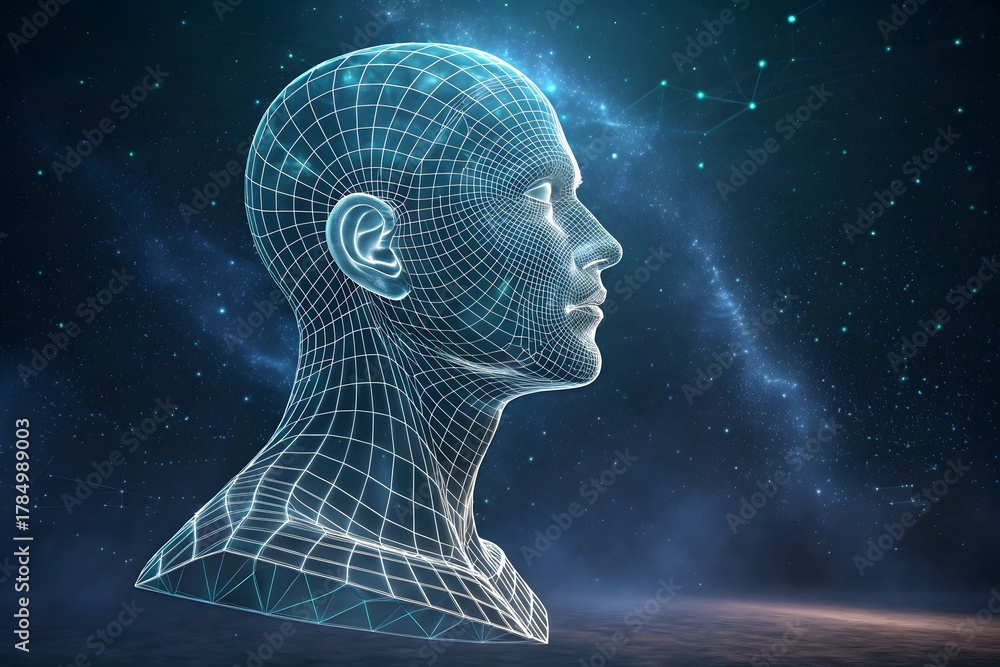 Obraz premium Digital brain concept showcasing artificial intelligence and futuristic technology