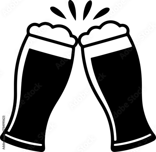 Beer Mug silhouette vector illustration