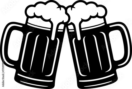 Beer Mug silhouette vector illustration