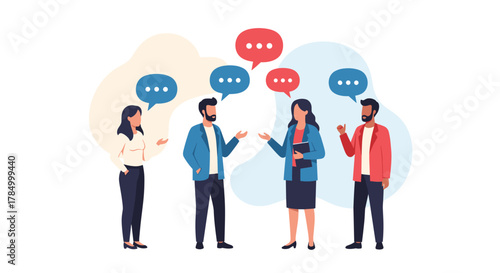 A group of people having a conversation and sharing their ideas and opinions with each other.