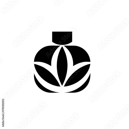 perfume bottle isolated on white