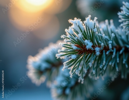 A closer look at a winter spruce