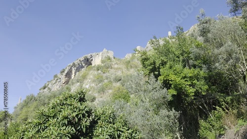 The landscape around Caprile, a small town in the province of Frosinone, Italia.