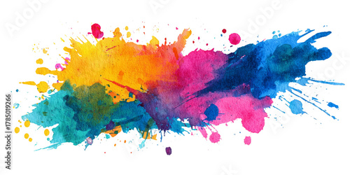 Abstract colorful fantasy watercolor background texture .splash acrylic colorful background .banner for wallpaper .watercolor wash aqua painted texture .abstract hand paint square stain backdrop .