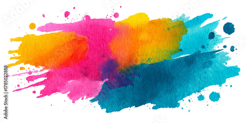 Abstract colorful fantasy watercolor background texture .splash acrylic colorful background .banner for wallpaper .watercolor wash aqua painted texture .abstract hand paint square stain backdrop .