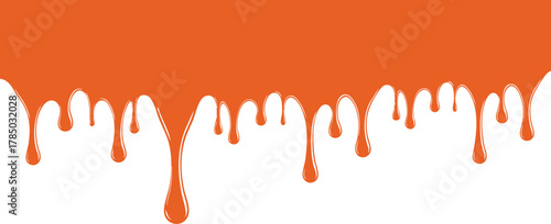 Liquid dripping shape design element vector illustration isolated on a white background