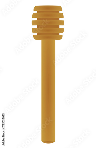 Honey bar stir. vector illustration