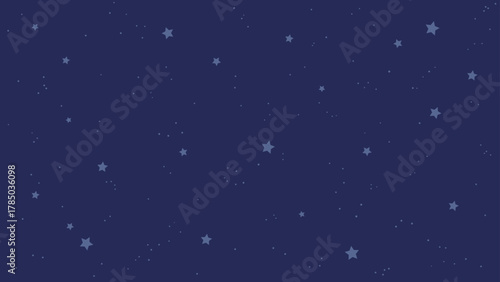 宇宙をイメージしたシンプルな星の模様の背景イラスト_16:9