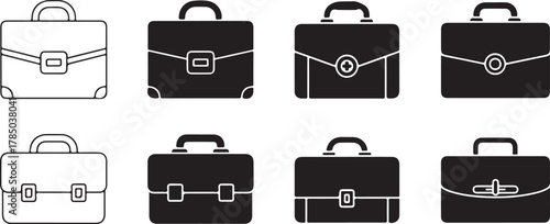 Briefcases with handles and clasps portfolio document case