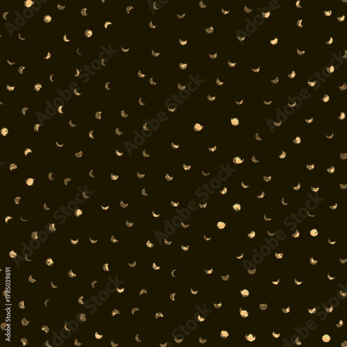 A thousands of moon at night 