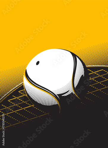 Abstract Tennis ball background.  Sports concept
