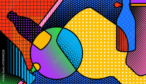 Abstract Woodball background. Sport concept
