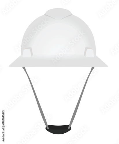 White safety helmet. vector illustration	