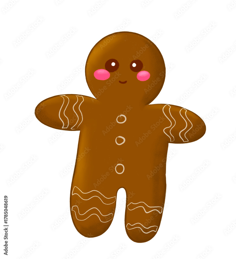 Fototapeta premium Christmas Gingerbread man