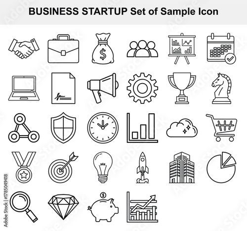 Business Startup Icons Set