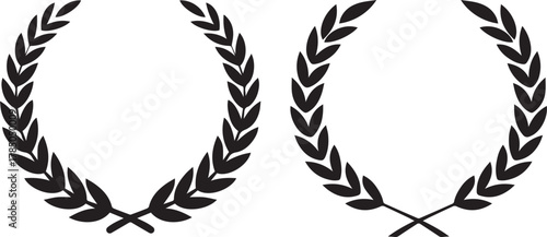 Two Laurel Wreath Icons