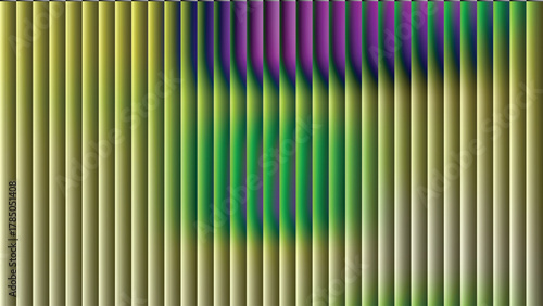 Abstract vertical lines with gradient colors and shadows