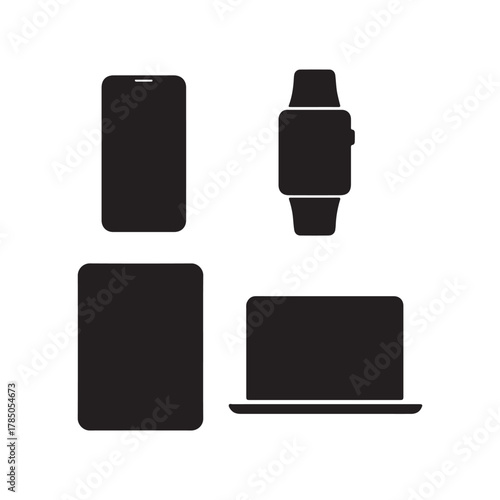 smart watch vector template icon