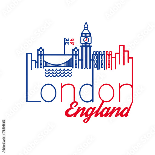 vector illustration of a london city t shirt design and concept 