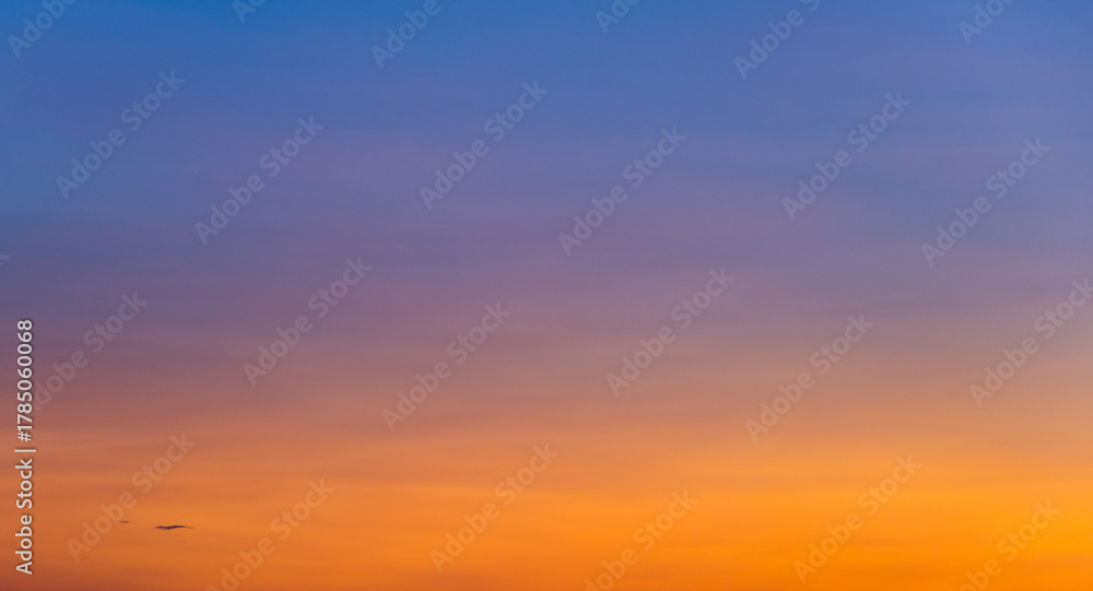 Obraz premium Blue, pink and orange clouds. Sunset sky. Texture, background