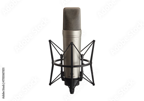 Professional studio microphone for crisp audio recording, podcasting, voice overs and music production