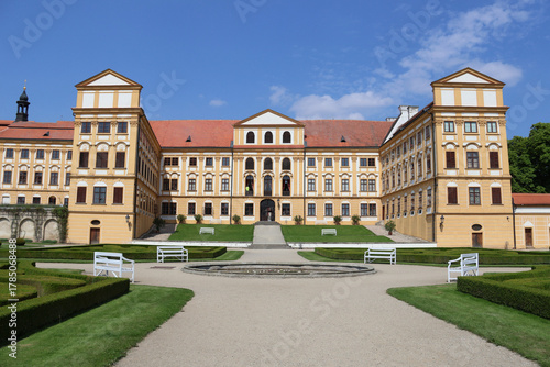 gardens of the Jaroměřice nad Rokytnou Castle in the Czech Republic