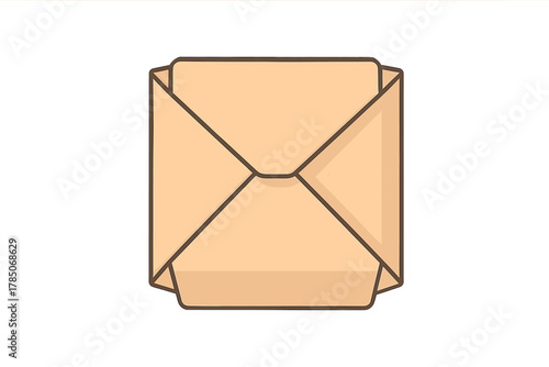 Closed brown paper envelope with visible letter peeking out
