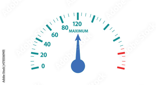Speedometer gauge displaying approximately eighty miles per hour a dark silhouette