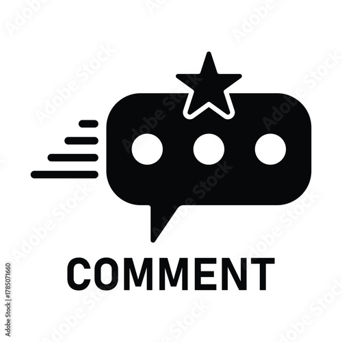 comment icon speech bubble symbol Chat message icons - talk message Bubble chat icon. online communication, Conversation, chatting icons.