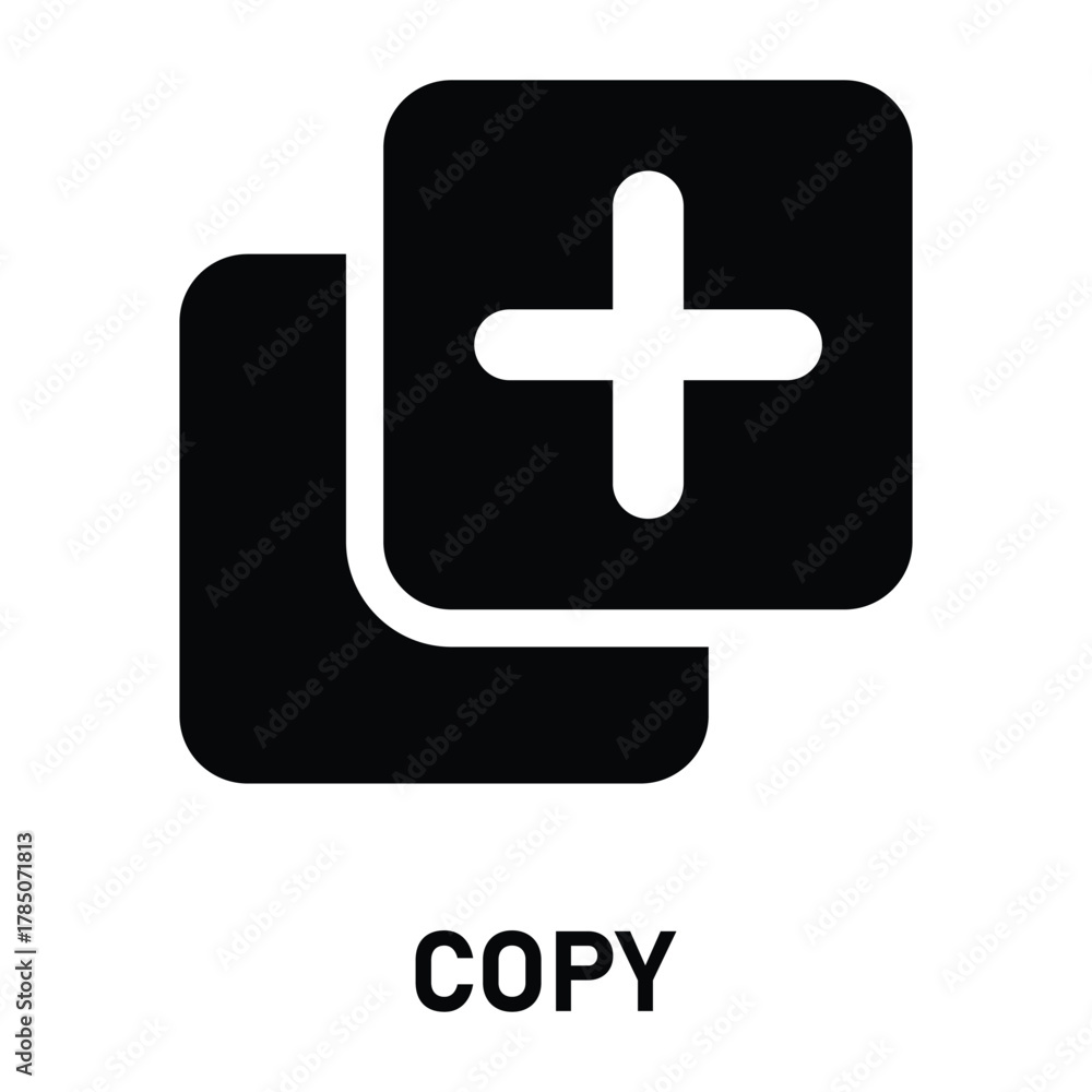 Fototapeta premium Add new tab, slide, or section line art vector icon for apps and websites. Stock Vector illustration isolated on white background.