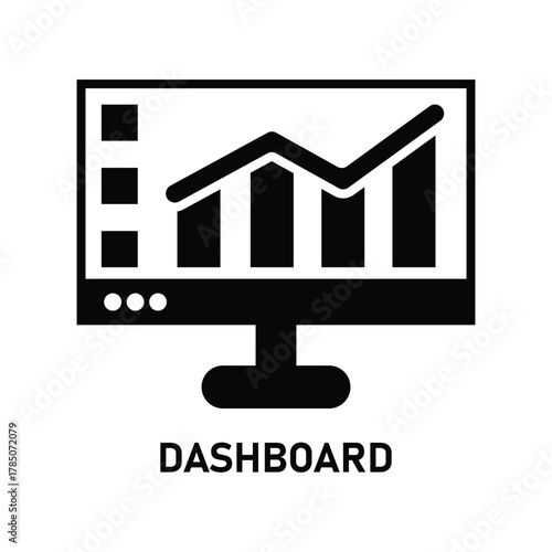 market increase graph icon. Economic growth concept. Financial success chart with arrow up. Business investment profit symbol. Revenue sales growth vector illustration. Vector design data segmentation