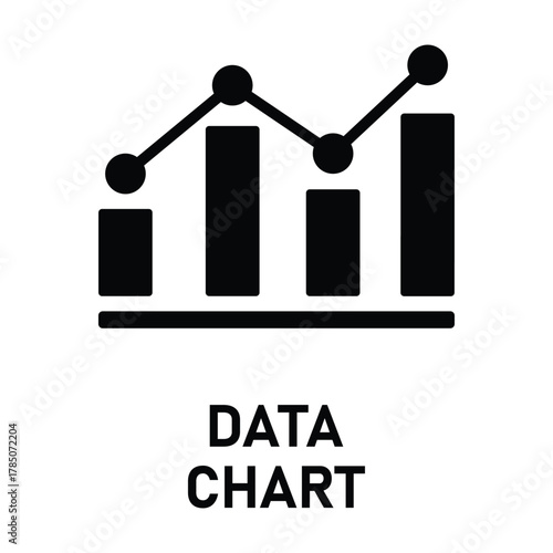market increase graph icon. Economic growth concept. Financial success chart with arrow up. Business investment profit symbol. Revenue sales growth vector illustration. Vector design data segmentation