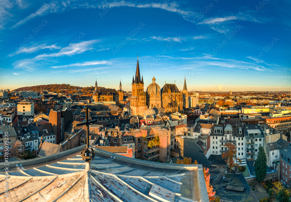 Naklejka premium Aachen during Autumn