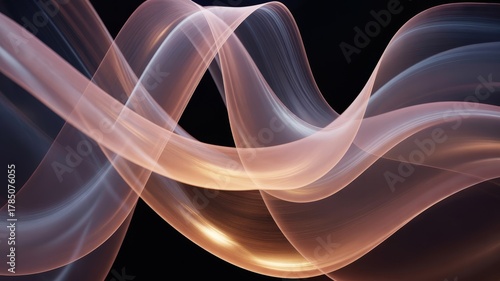 Wallpaper Mural Abstract flowing wave background dynamic light streaks perfect for modern design and digital art projects Torontodigital.ca