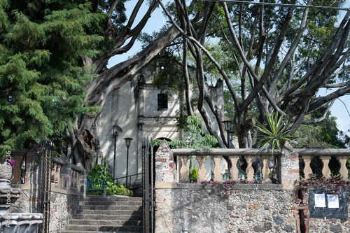 old church in cuernavaca morelos mexico 