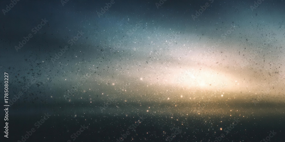 Obraz premium Abstract Nebula Background with Sparkling Dust and Light