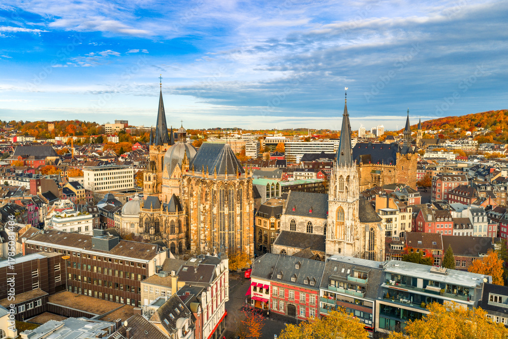 Fototapeta premium Aachen during Autumn