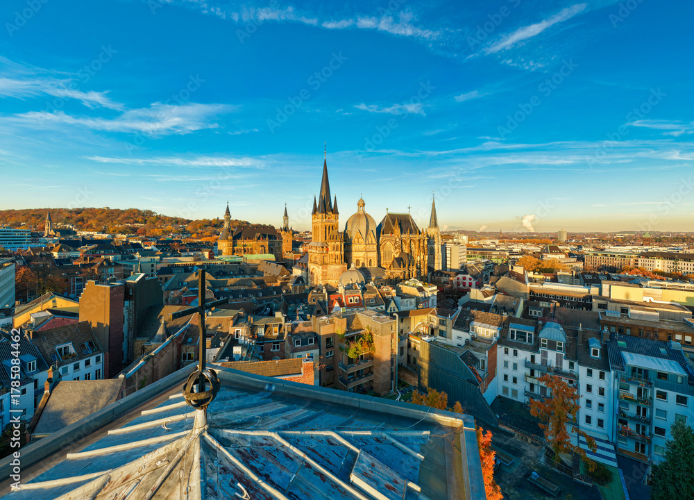 Fototapeta premium Aachen during Autumn