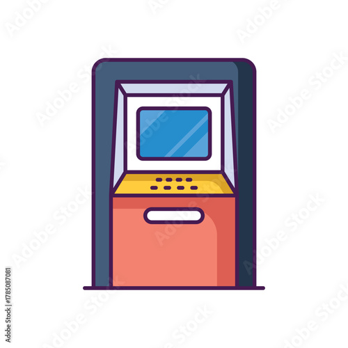 Atm Machine vector icon
