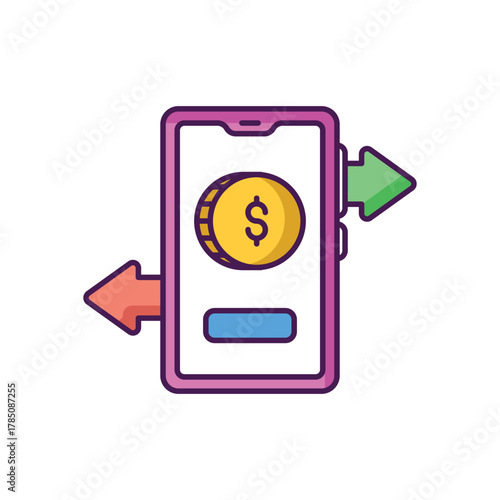 Money Transfer vector icon