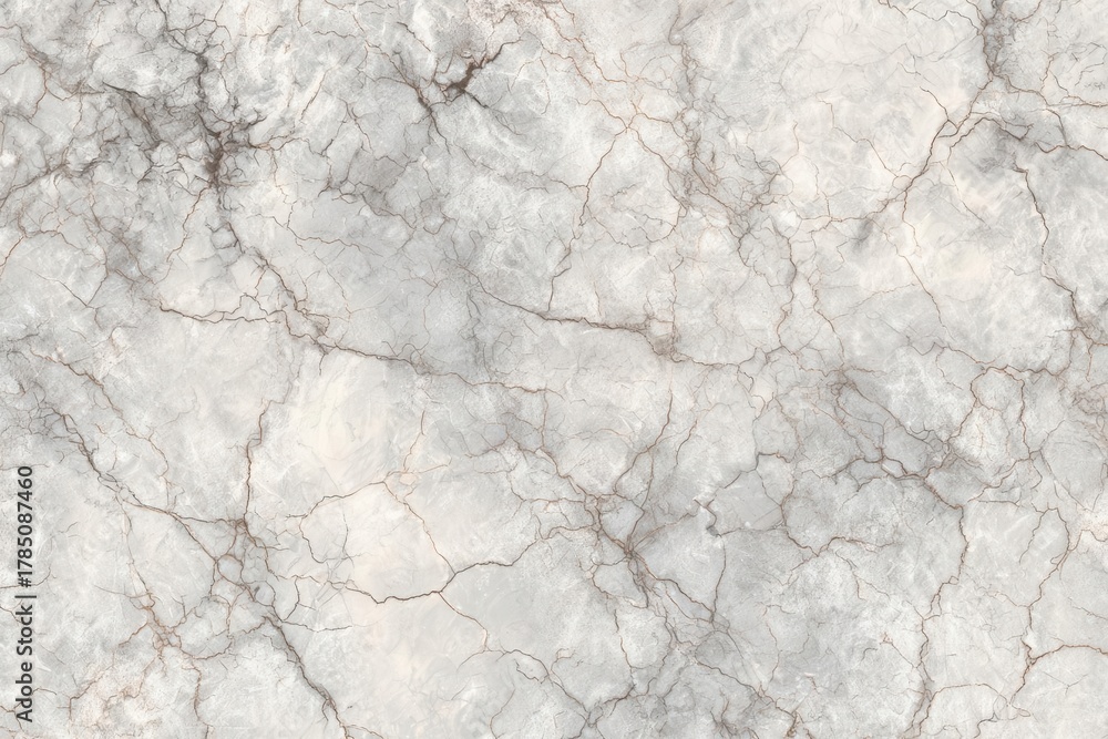 Naklejka premium Elegant Marble Texture with Veins, Gray, and White Background