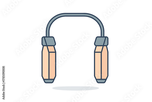 Curved metal frame manual hair removal tool with ergonomic handles