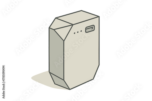 Isometric portable power bank device with status indicator lights