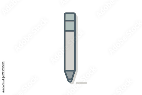 Stylized digital stylus or pencil icon with subtle shadow effect