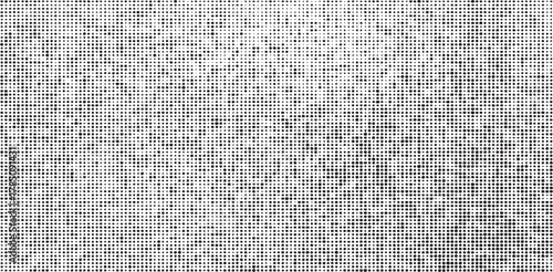 Vector fabric texture. Distressed texture of weaving fabric. Grunge background. Abstract halftone vector illustration. Overlay to create interesting effect and depth. Black isolated on white. EPS10.
