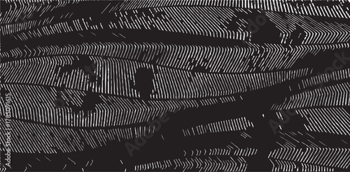 Vector brush stroke texture. Distressed uneven grunge background. Abstract vector illustration. Overlay over any design to create interesting effect and depth. Black isolated on white. EPS10