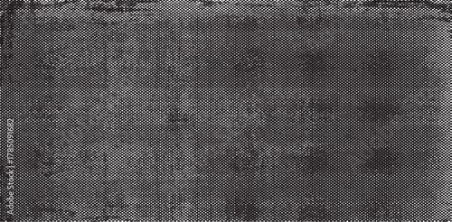 Vector fabric texture. Distressed texture of weaving fabric. Grunge background. Abstract halftone vector illustration. Overlay to create interesting effect and depth. Black isolated on white. EPS10.