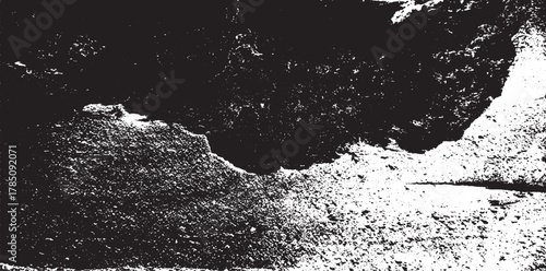 Rough black and white texture vector. Distressed overlay texture. Grunge background. Abstract textured effect. Vector Illustration. Black isolated on white background. EPS10
